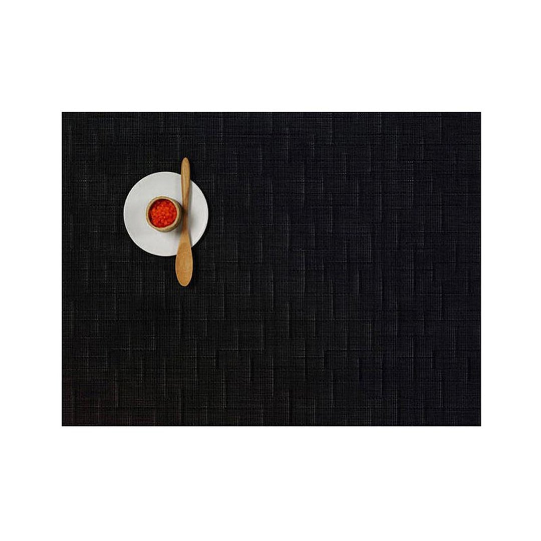 Bamboo 竹编系列餐垫 36 × 48 cm - Jet Black 墨黑 - 餐垫/桌巾 - 塑料 黑色
