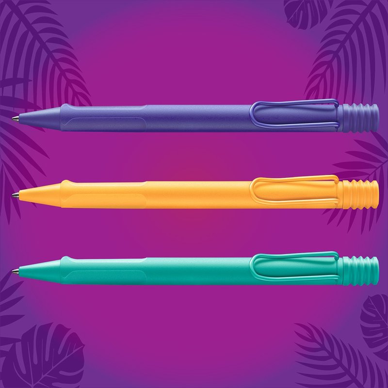 LAMY - 二入原子笔礼盒 / safari狩猎者系列 - candy - 无刻字 - 圆珠笔/中性笔 - 塑料 多色