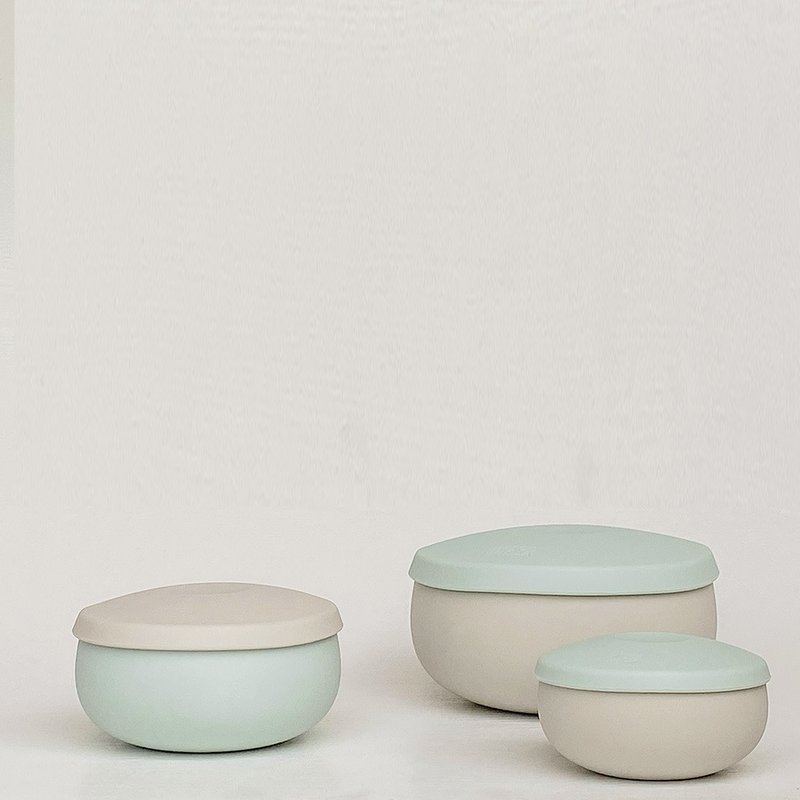 【人气热卖】Besovida  三兄弟全硅胶环保碗 / 薄荷绿 - 碗 - 硅胶 