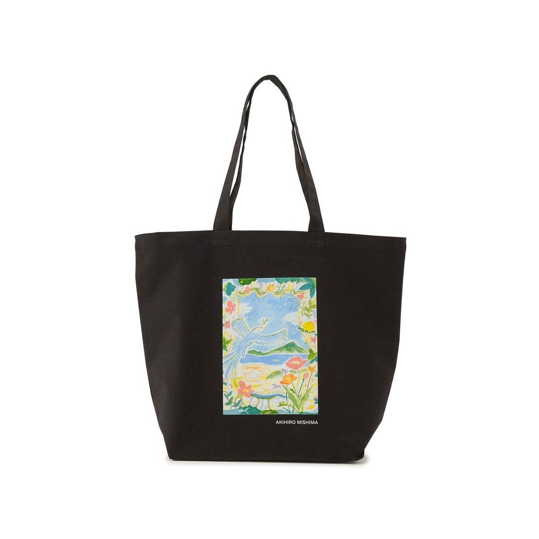 (帆布袋/ArtBag)Newly born today - 手提包/手提袋 - 棉 黑色