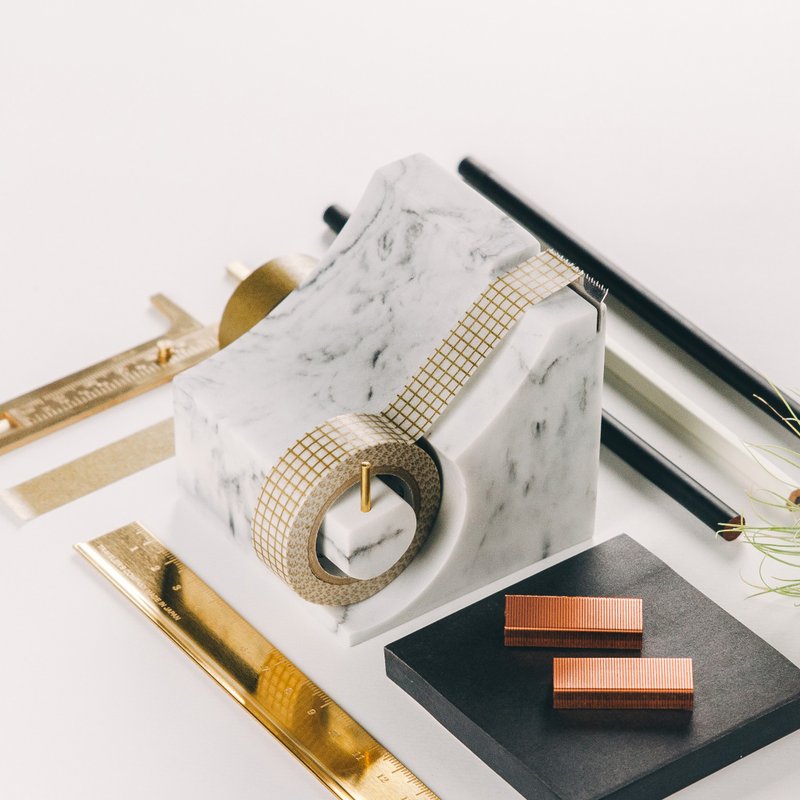 再生大理石。积木系列。胶台 - 其他 - 石头 白色