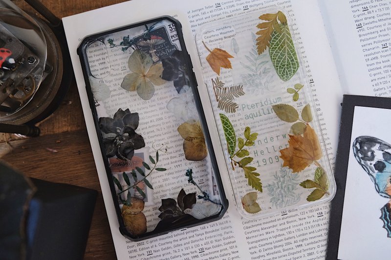 iPhone X/XS 飞燕 压花手机壳 - 手机壳/手机套 - 植物．花 黑色
