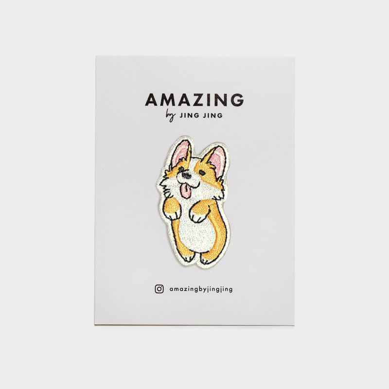 Sticker布贴 - CORGI - 徽章/别针 - 绣线 