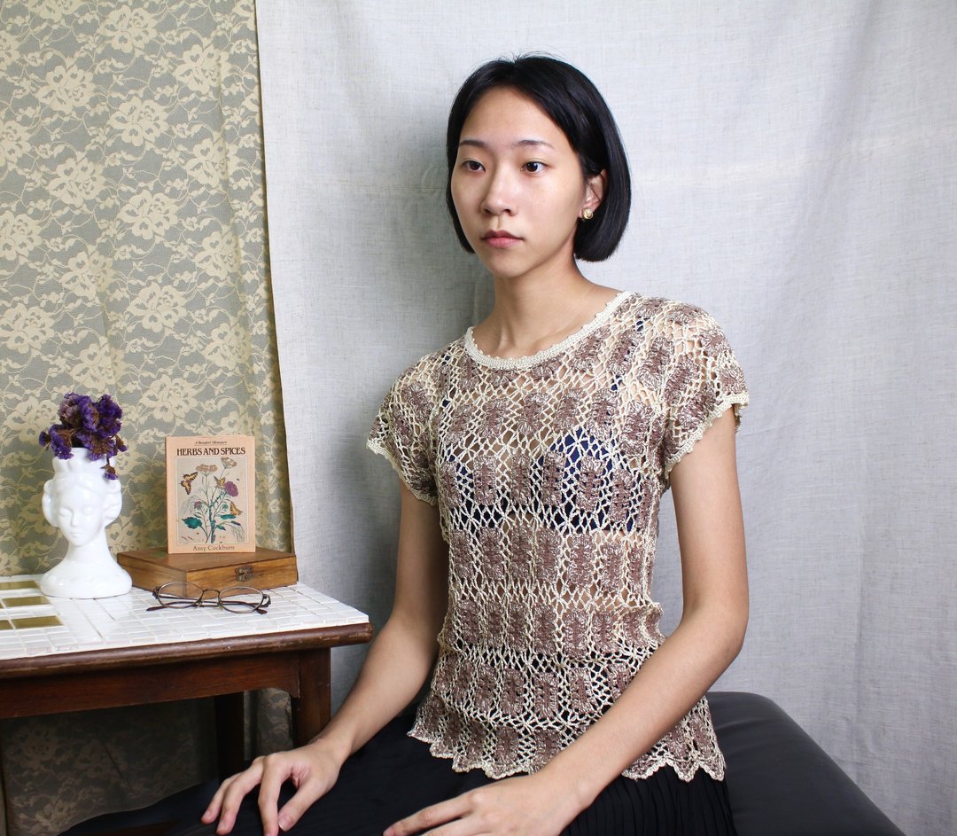 FOAK古着 60's普普方块钩织上衣 - 女装上衣 - 其他材质 
