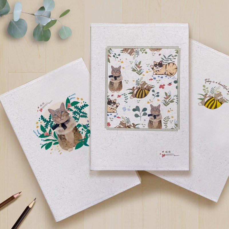 花园秘境系列A4书衣笔记本 | 定制化 - 笔记本/手帐 - 棉．麻 