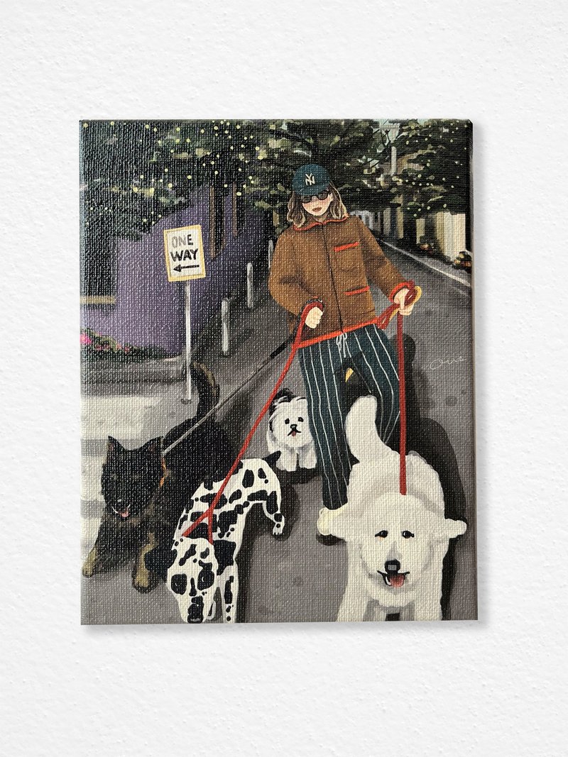 F0号油画布印刷画【迈入社会】 - 海报/装饰画/版画 - 棉．麻 多色