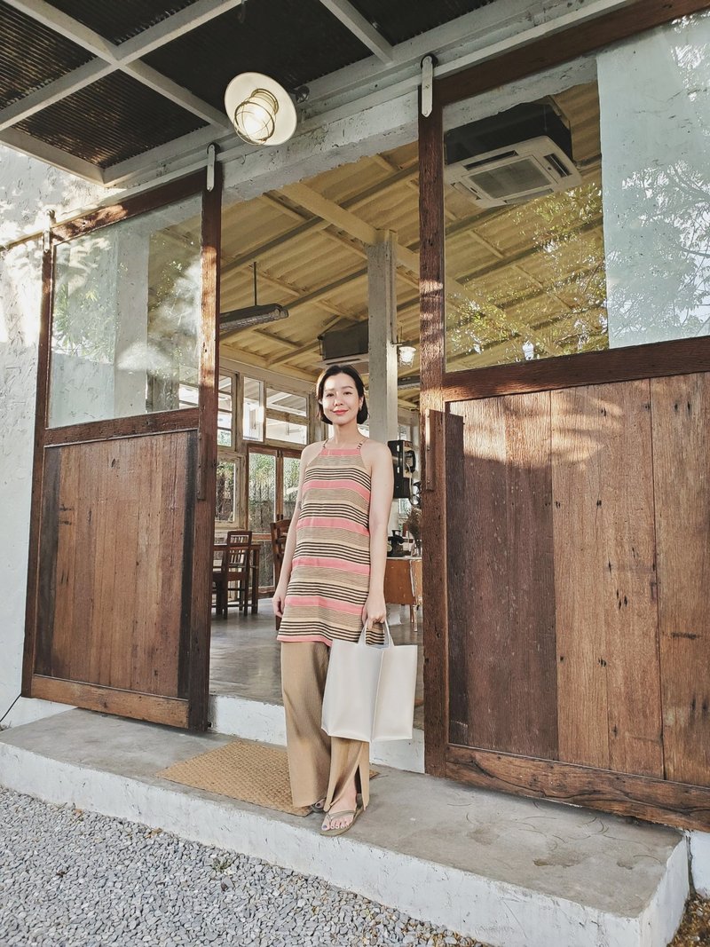 手提包 Signature tote II by WHITEOAKFACTORY - Light grey - 手提包/手提袋 - 人造皮革 灰色