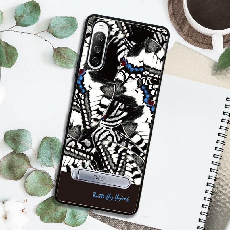 Sony Xperia 10 IV 减震立架手机壳-纷飞蝶 - 手机壳/手机套 - 其他材质 多色