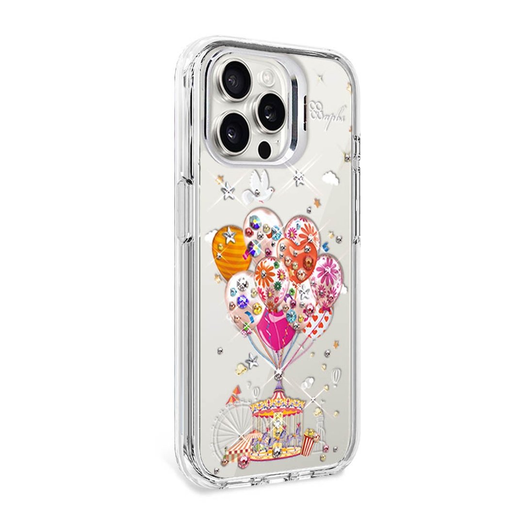 iPhone 全系列 防震双料隐形立架水晶彩钻手机壳-梦想气球 - 手机壳/手机套 - 其他材质 多色