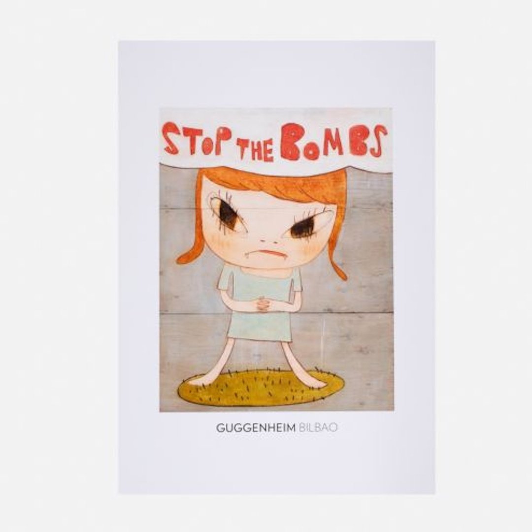 奈良美智 STOP THE BOMS 海报 - 海报/装饰画/版画 - 纸 橘色