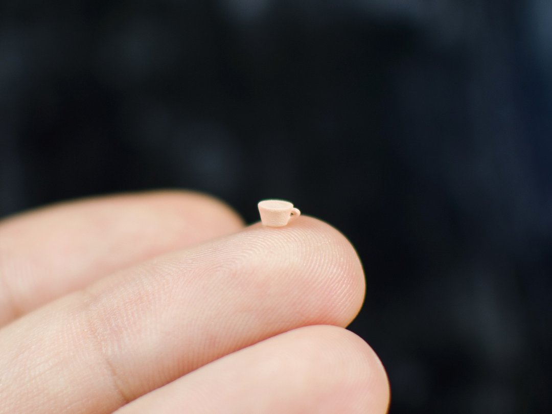 1:48 Micro cup, Dollshouse miniature decor - 其他 - 其他材质 粉红色