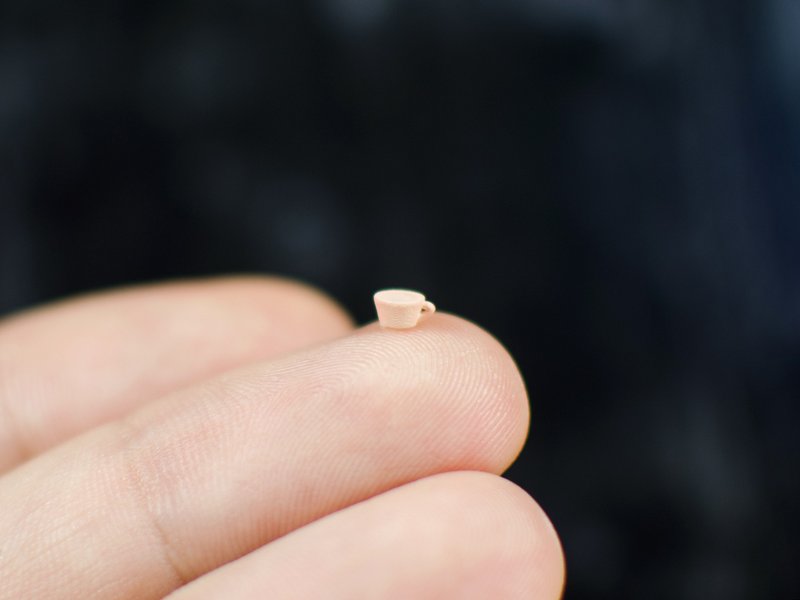 1:48 Micro cup, Dollshouse miniature decor - 其他 - 其他材质 粉红色