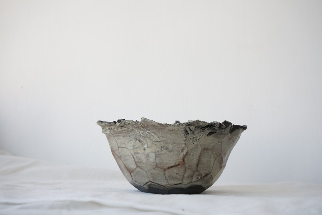 陶瓷铁质感黑色花盆 哑面植木钵 (直径11cm 高度6.5cm) - 花瓶/陶器 - 瓷 黑色