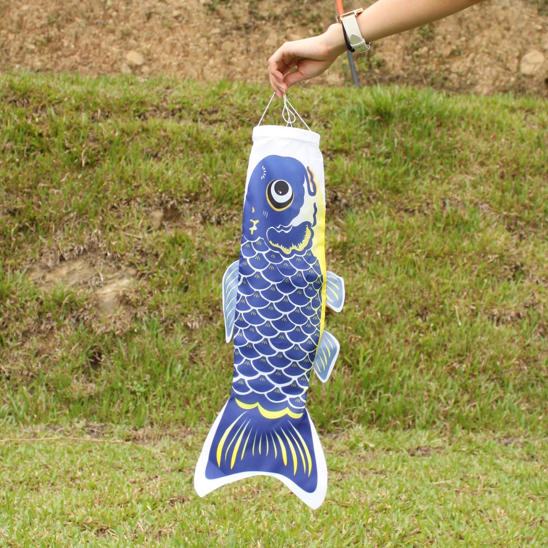 台湾鲤鱼旗60CM (深蓝) - 摆饰 - 聚酯纤维 蓝色