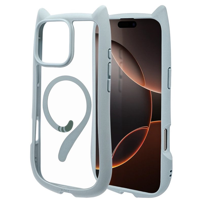 RASTABANANA MIMI iPHONE16 Pro Max可爱猫耳双料手机壳 MagSafe - 手机壳/手机套 - 硅胶 多色