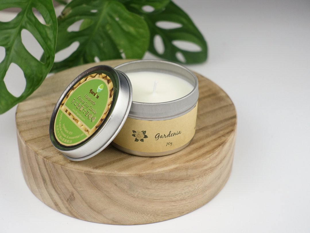 香氛蜡烛天然手工大豆蜡烛家居融蜡扩香 - Gardenia 70g - 蜡烛/烛台 - 其他材质 