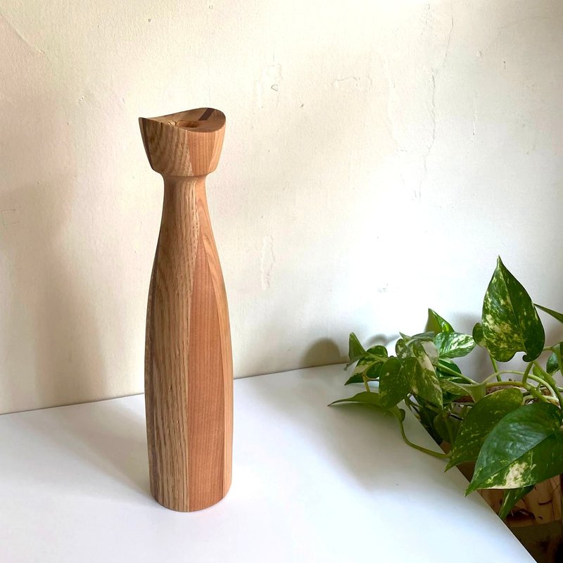 马赛克花蕾花瓶 - 花瓶/陶器 - 木头 