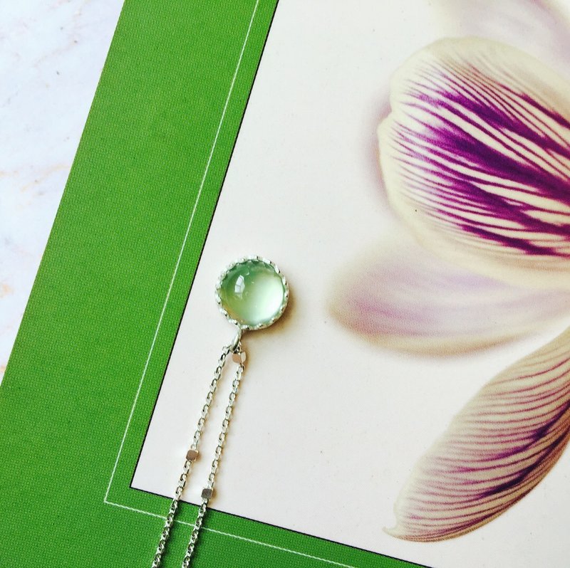 925纯银 可口青葡萄【 葡萄石项链 】 - 项链 - 其他金属 绿色