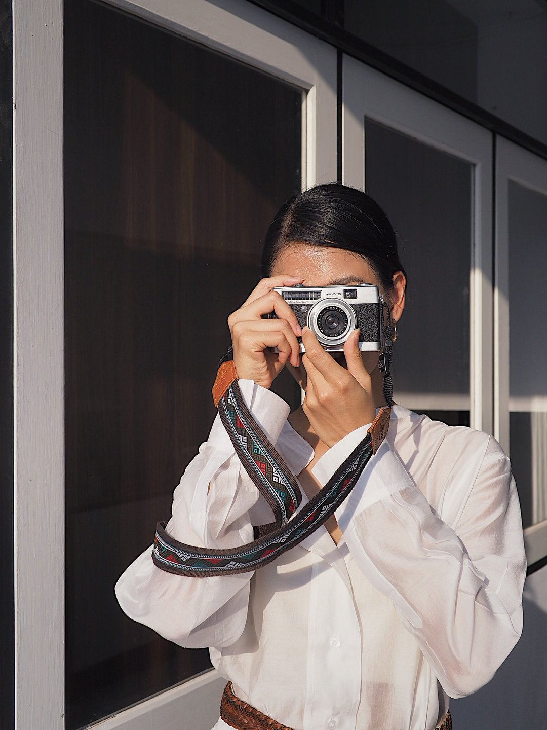 Quechua with Brown  / LARGE  SIZE / CAMERA STRAP by YESIDID - 相机背带/脚架 - 人造皮革 咖啡色
