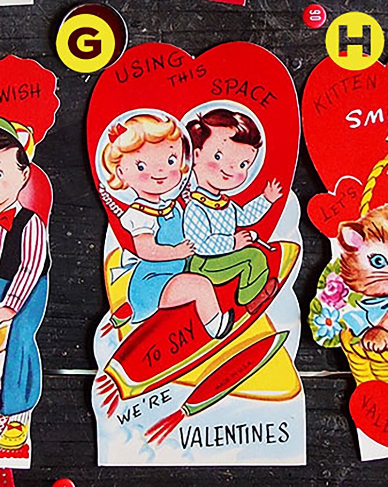 情人节卡 550 日元 -G- - 卡片/明信片 - 纸 红色