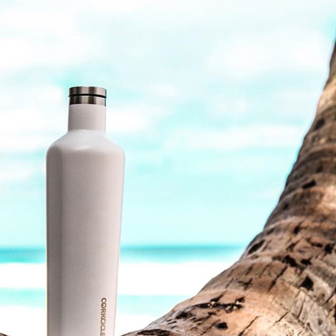 停产-美国 CORKCICLE Waterman系列 三层真空易口瓶-740ml - 其他杯子 - 不锈钢 白色