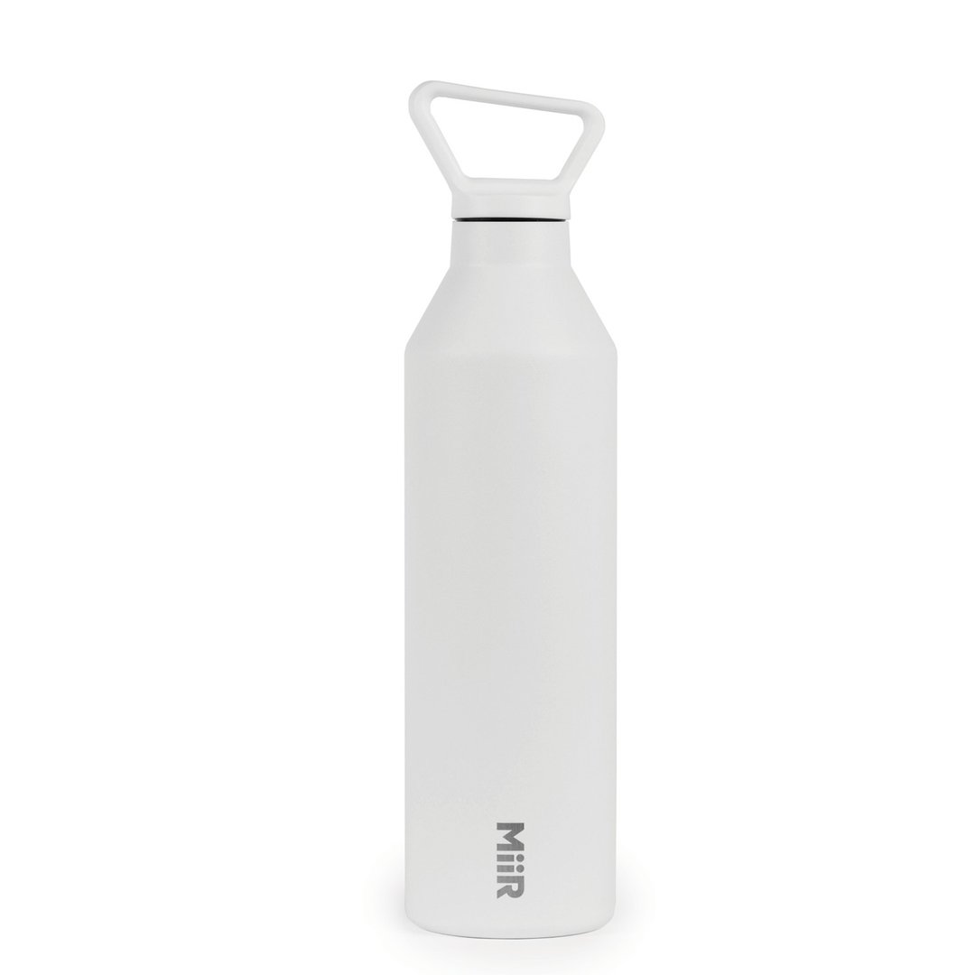 MiiR 双层真空 保温/保冰 提把 窄口 保温瓶 23oz / 680ml 时尚白 - 水瓶/水壶 - 不锈钢 白色