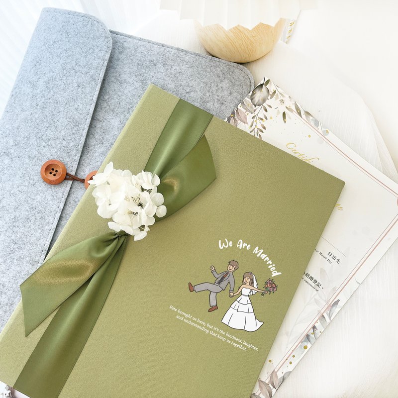 永生花结婚书约套组│户政事务所可用│森林的情诗│结婚书约 - 婚礼誓言书 - 其他材质 