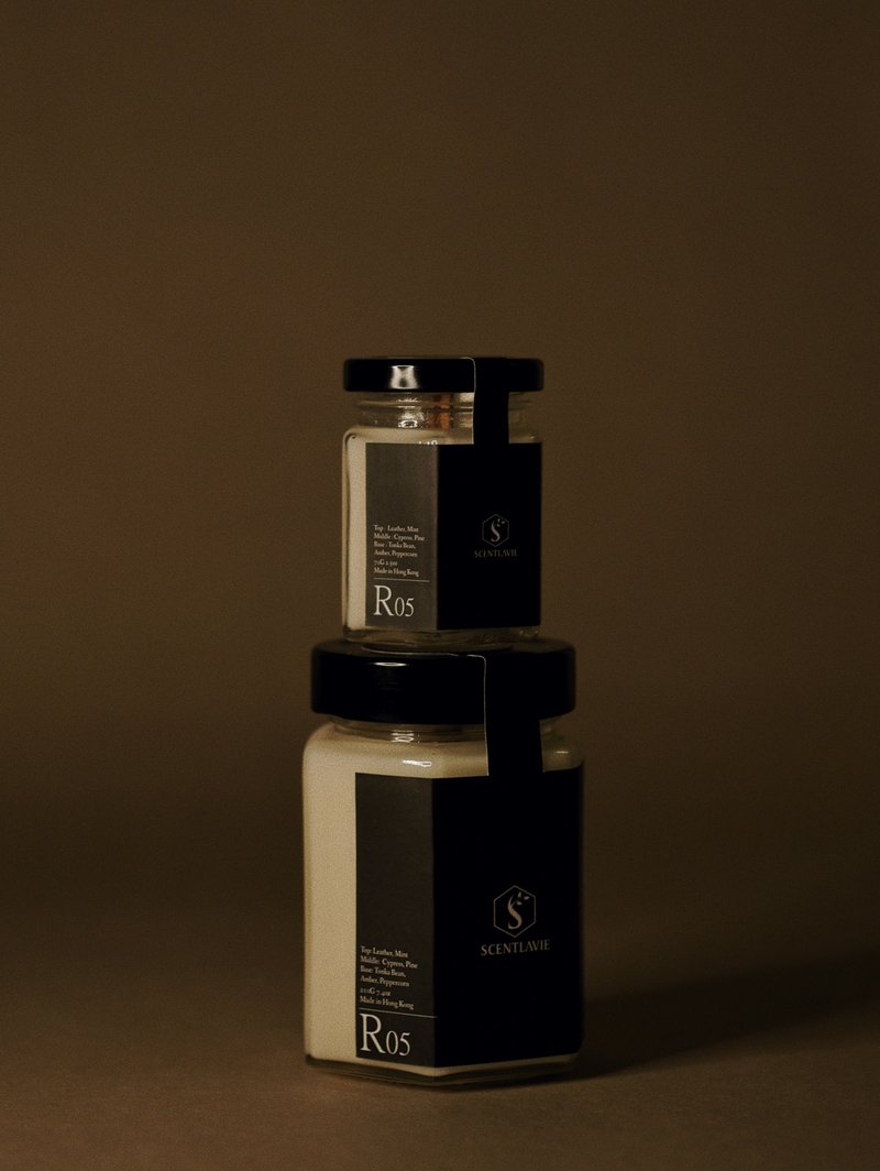 R Collection - R05 - 蜡烛/烛台 - 玻璃 黑色