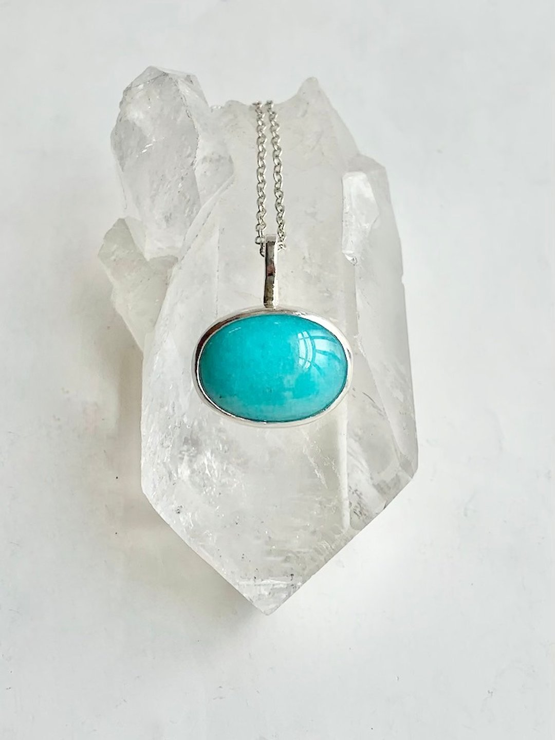 Amazonite necklace - 项链 - 宝石 绿色