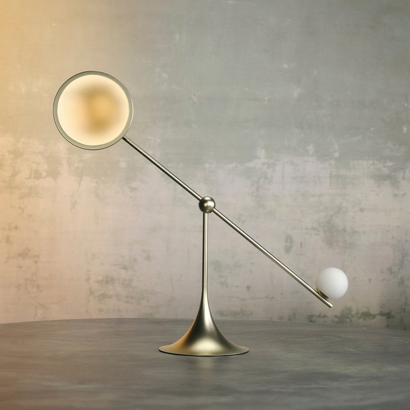 LUMIO | 平衡设备灯 Ovo 雾金 - 灯具/灯饰 - 铝合金 金色