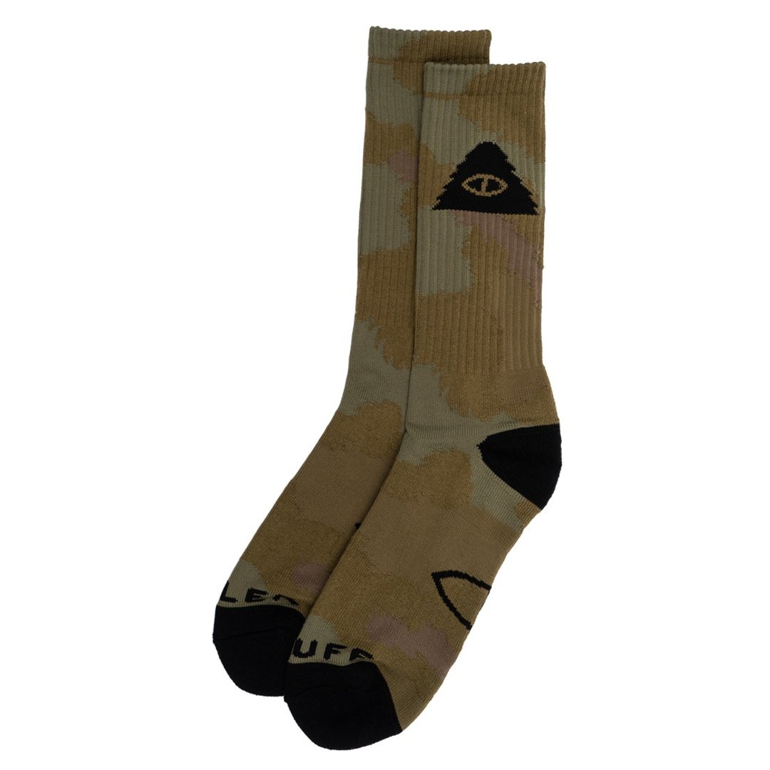 POLER ICON SOCKS 长袜 男袜 毛茸迷彩 绿棕色 - 袜子 - 其他材质 咖啡色