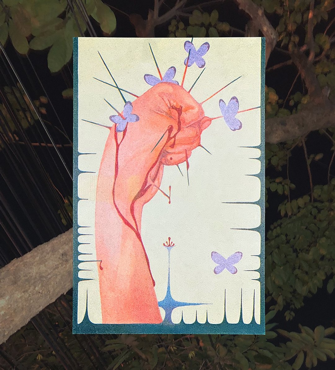 Misery - 中号 A4 Risograph 艺术印刷海报 - 卡片/明信片 - 纸 