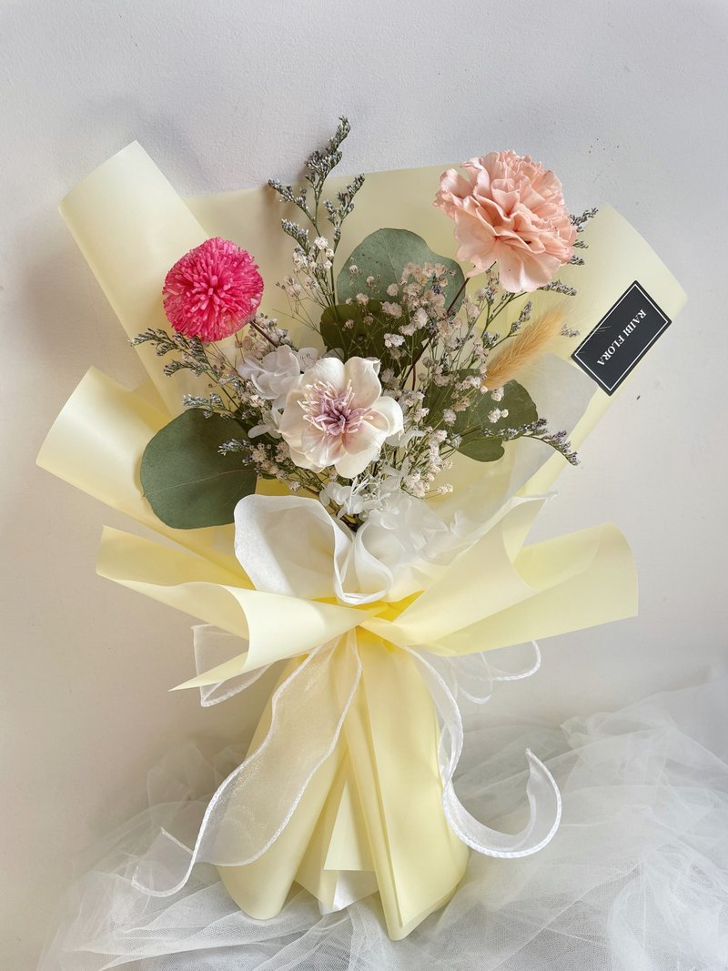 母亲节 干燥花 花束 康乃馨 干燥花花束 可爱乒乓干燥花束 - 干燥花/捧花 - 植物．花 