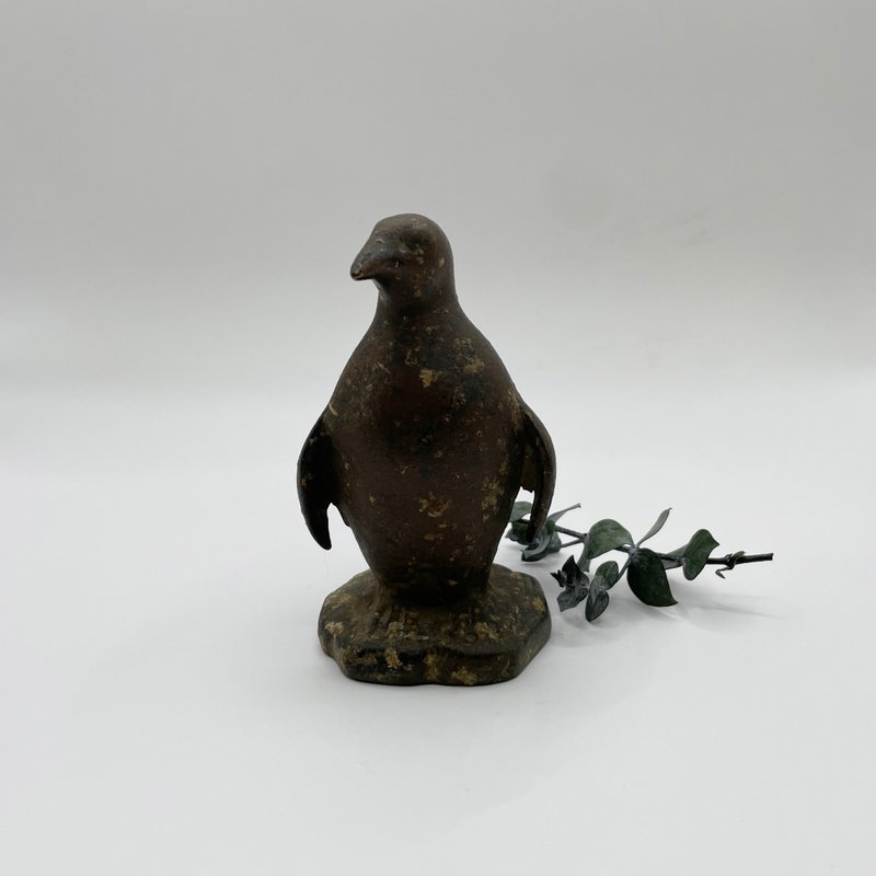 企鹅雕塑・青铜老件 - 摆饰 - 其他金属 咖啡色