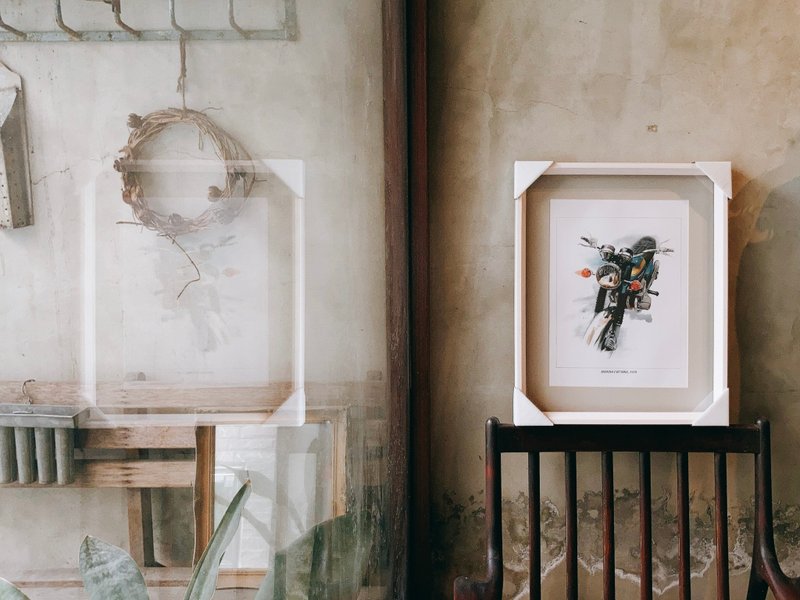 古董机车数位版画 / 1970 本田 HONDA CB750K0 (不含框) - 海报/装饰画/版画 - 纸 白色