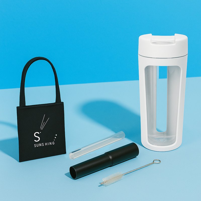 S+ PURE Eco纯粹杯 700ml | 纯黑提袋 | 银离子吸管 - 其他杯子 - 环保材料 多色