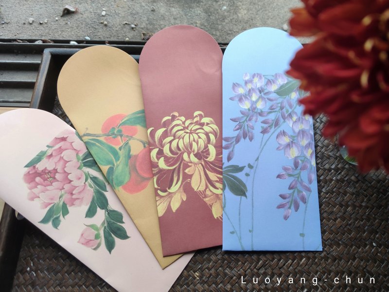 24hr出货 洛阳春手绘图腾红包袋 - 红包/春联 - 纸 