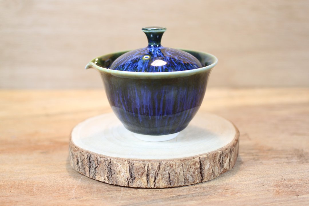 【沐春生活】耀洋 天目釉 盖碗 盖杯 莺歌名家叶敏祥作品 - 茶具/茶杯 - 瓷 