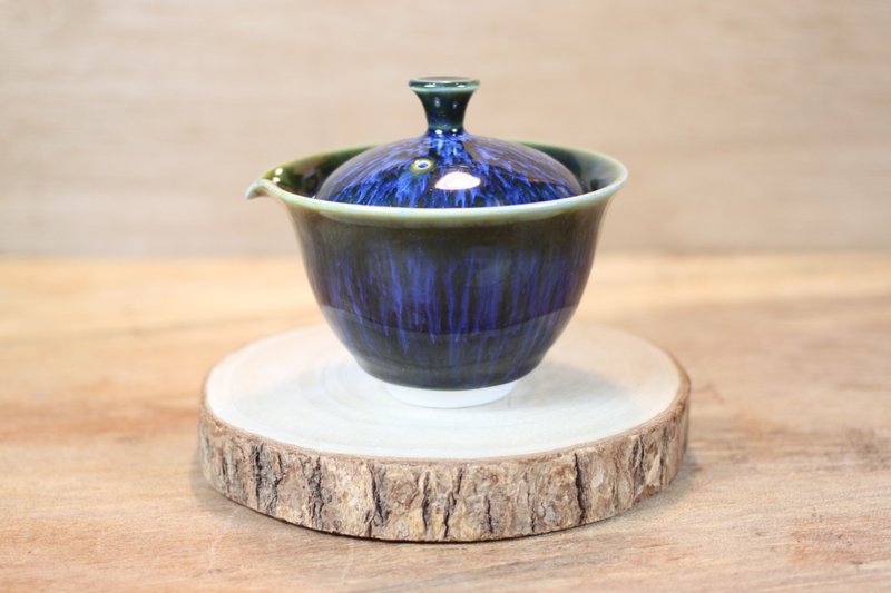 【沐春生活】耀洋 天目釉 盖碗 盖杯 莺歌名家叶敏祥作品 - 茶具/茶杯 - 瓷 