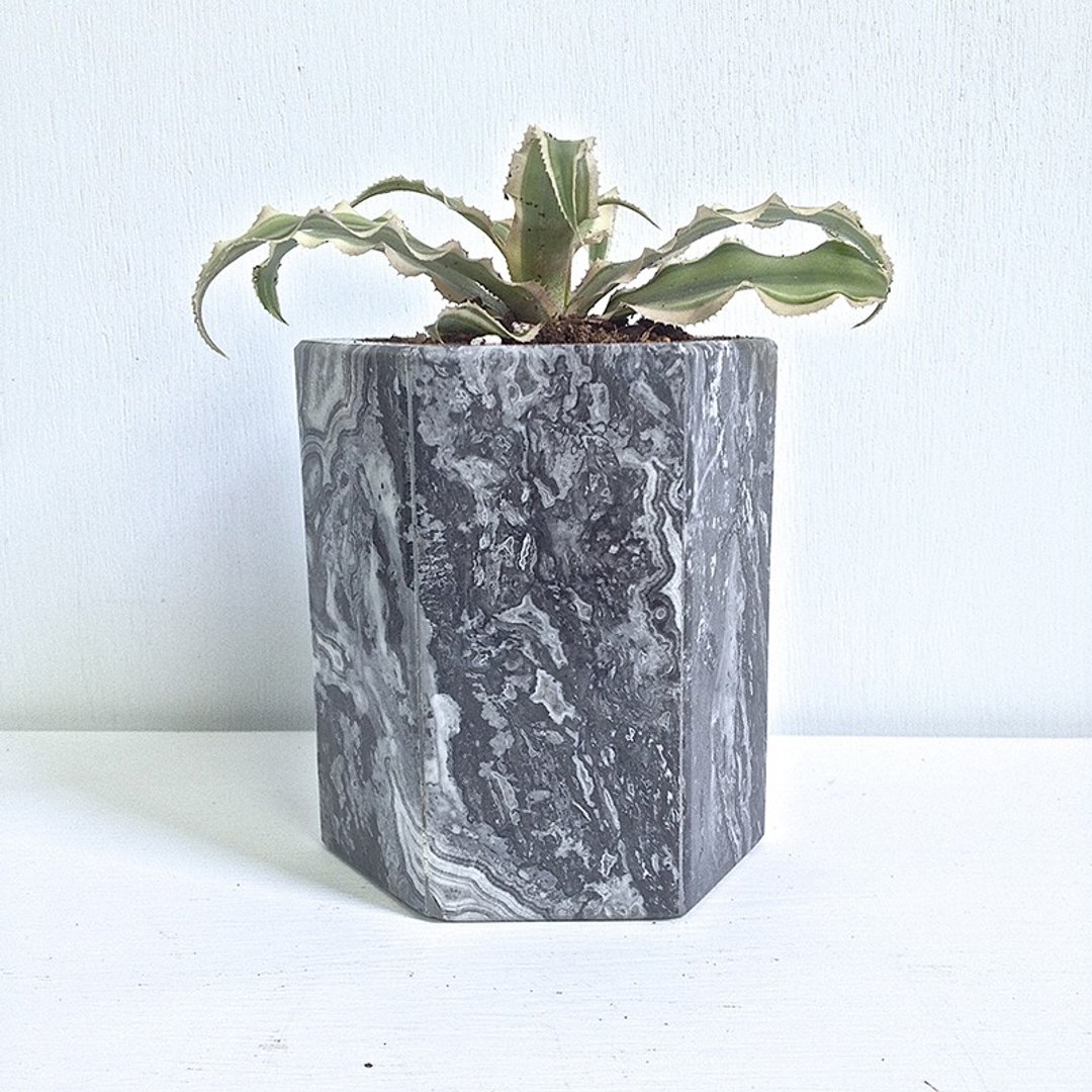 【意大利灰Italy Grey】大理石 盆栽 盆器 花器  居家 装饰 - 植栽/盆栽 - 其他材质 灰色