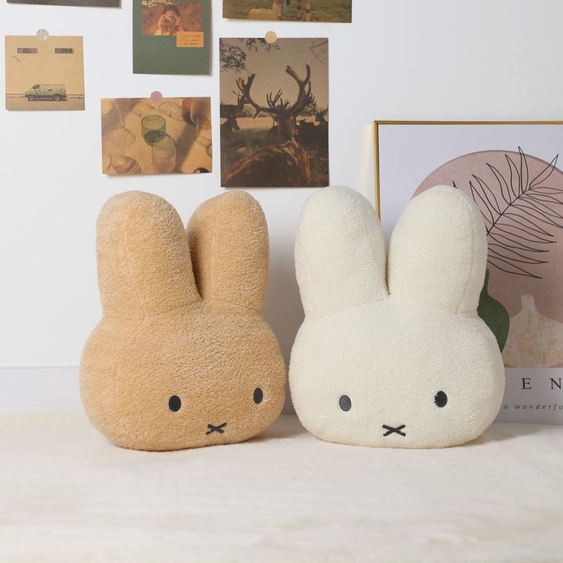 Miffy 40cm咕𠱸抱枕 2 件套装 - 枕头/抱枕 - 棉．麻 