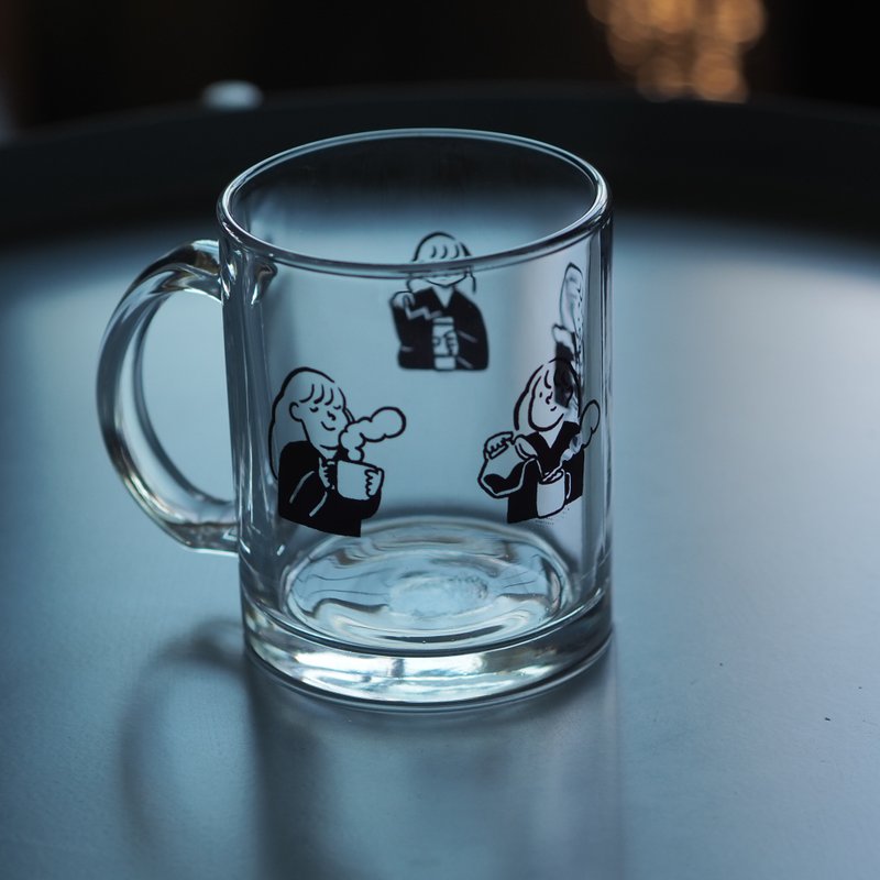 Cup / Mug / Glass | Coffee lover - 玻璃杯 - 玻璃 黑色
