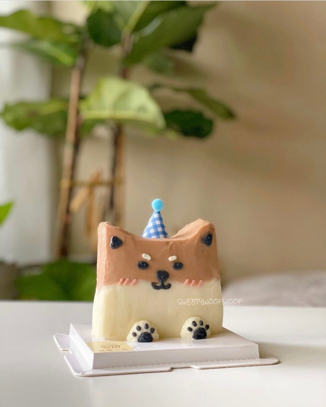 【甜你一口】宠物鲜食蛋糕-立体柴犬造型 - 零食/点心 - 新鲜食材 咖啡色