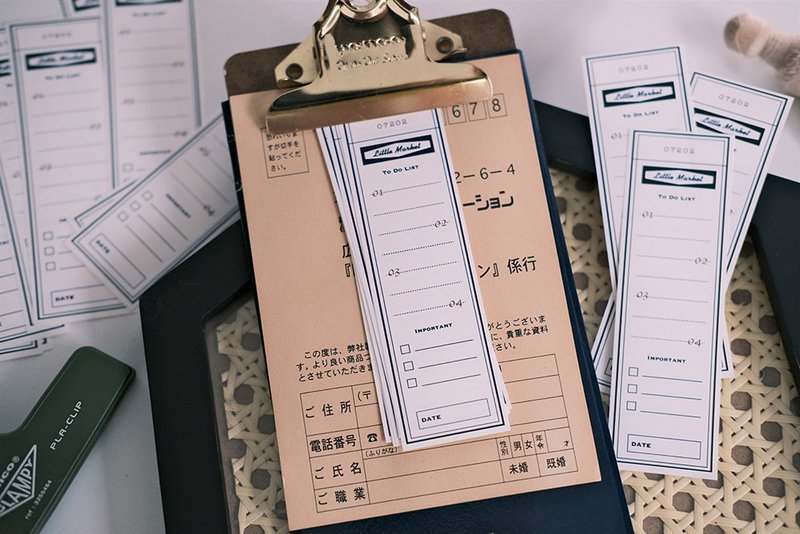 原创 小长条便签 to do list 复古手帐 拼贴 基础款 便签 - 便条纸/标签贴 - 纸 