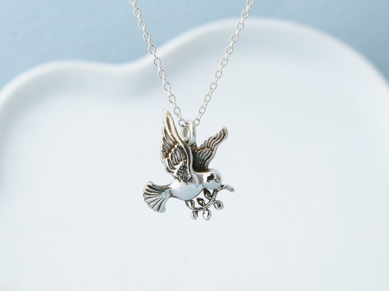 My Sweetie - 和平鸽 - 项链 - 其他金属 白色