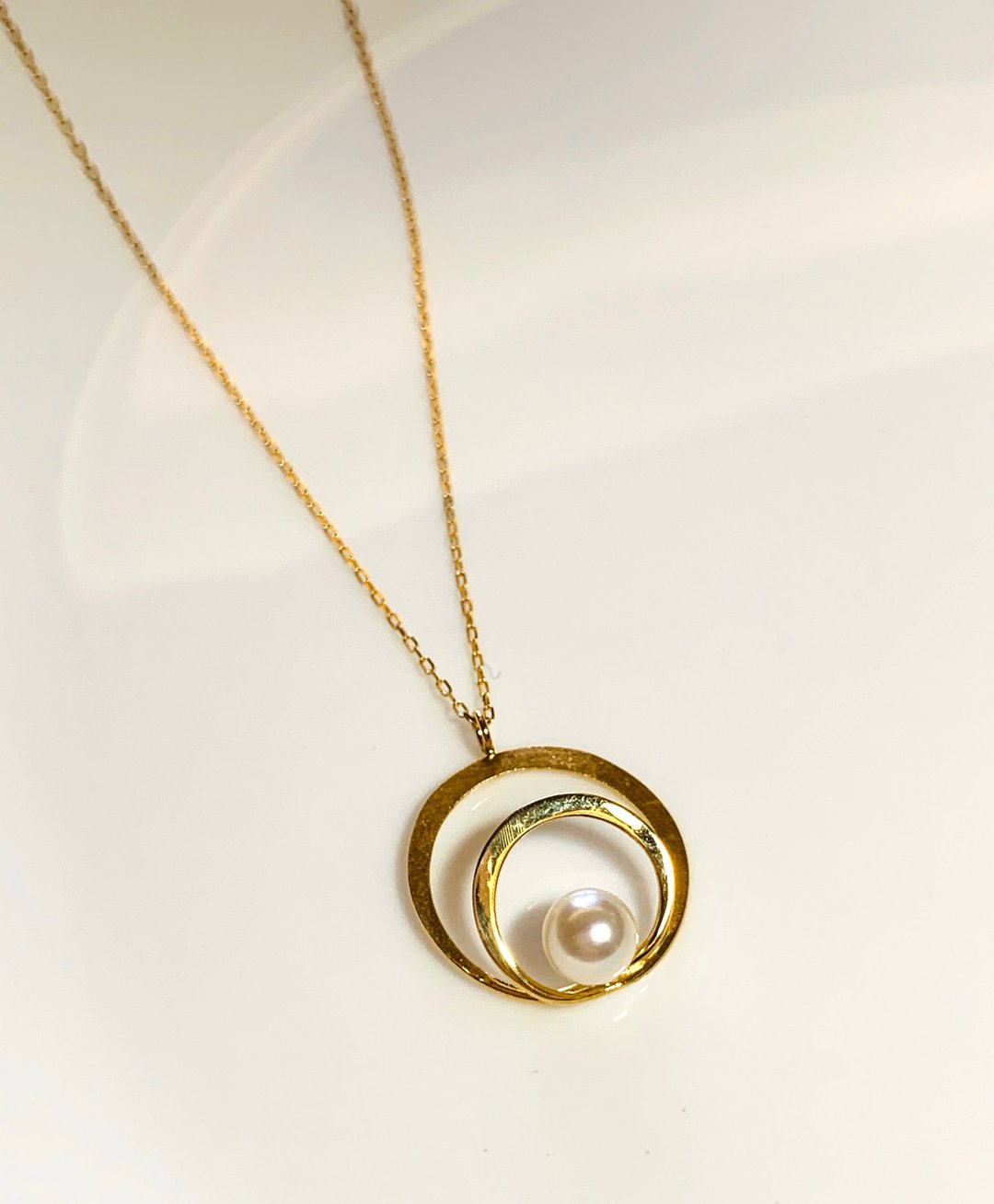 18K 日本Akoya珍珠坠链 Akoya Pearl Necklace - 项链 - 珍珠 