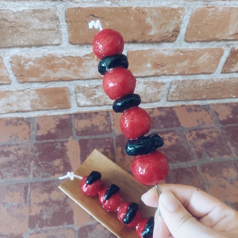 造型蜡烛_糖葫芦蜡烛 - 蜡烛/烛台 - 蜡 红色