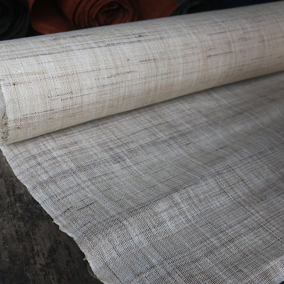 倚山人|手工土布夏粗布纯苎麻透光窗帘子茶席桌布隔断麻布宽45cm - 编织/刺绣/羊毛毡/裁缝 - 棉 