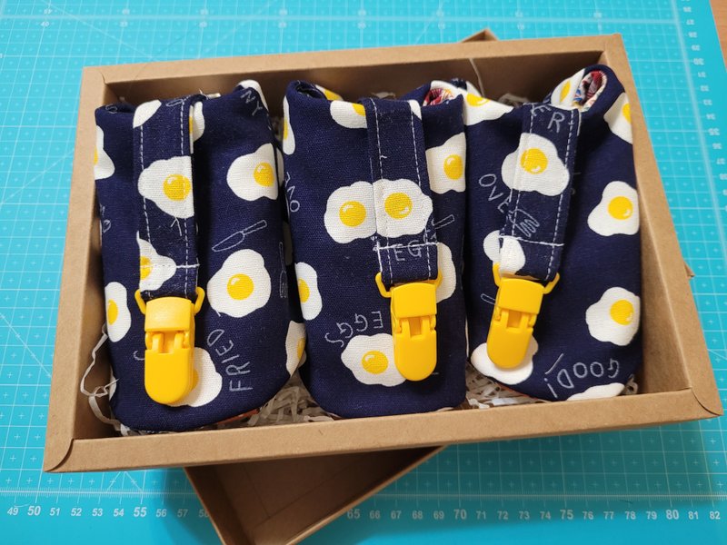 客订商品 - 满月礼盒 - 棉．麻 蓝色