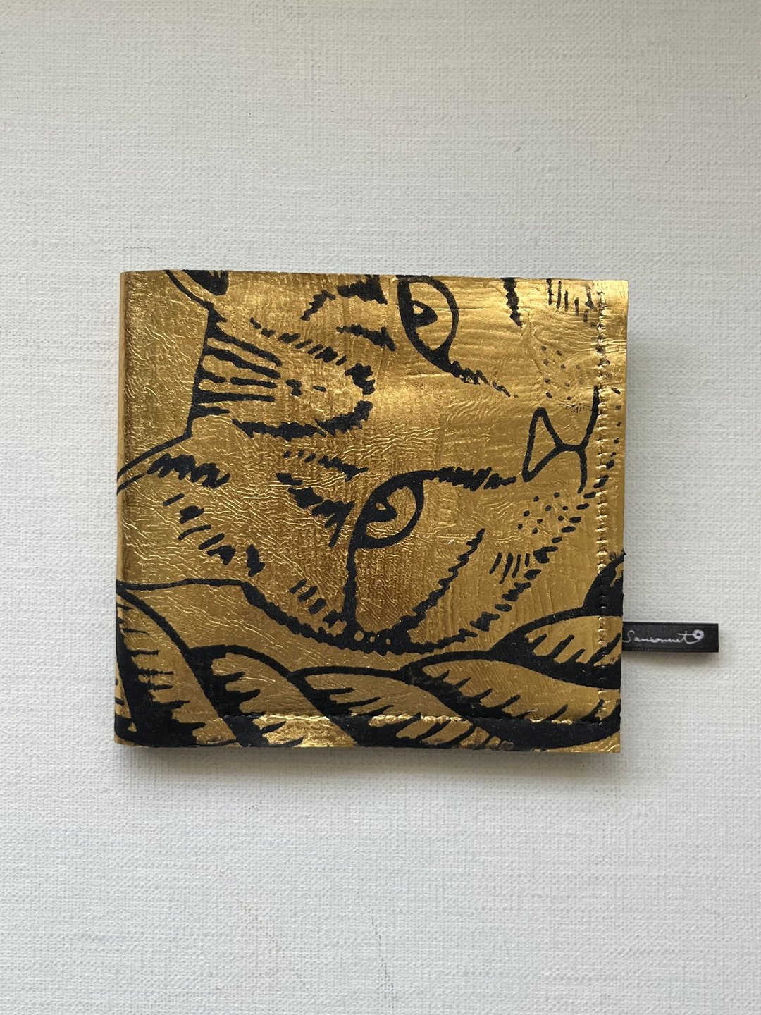 钱包 猫咪 金色 - 皮夹/钱包 - 真皮 金色